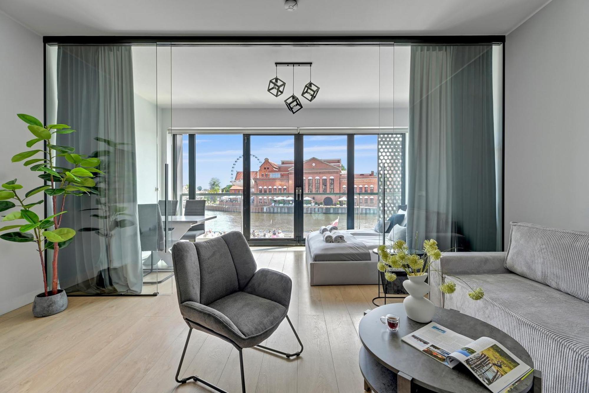 Symfonia Amazing River View Apartment By Downtown Apartments Gdańsk Buitenkant foto