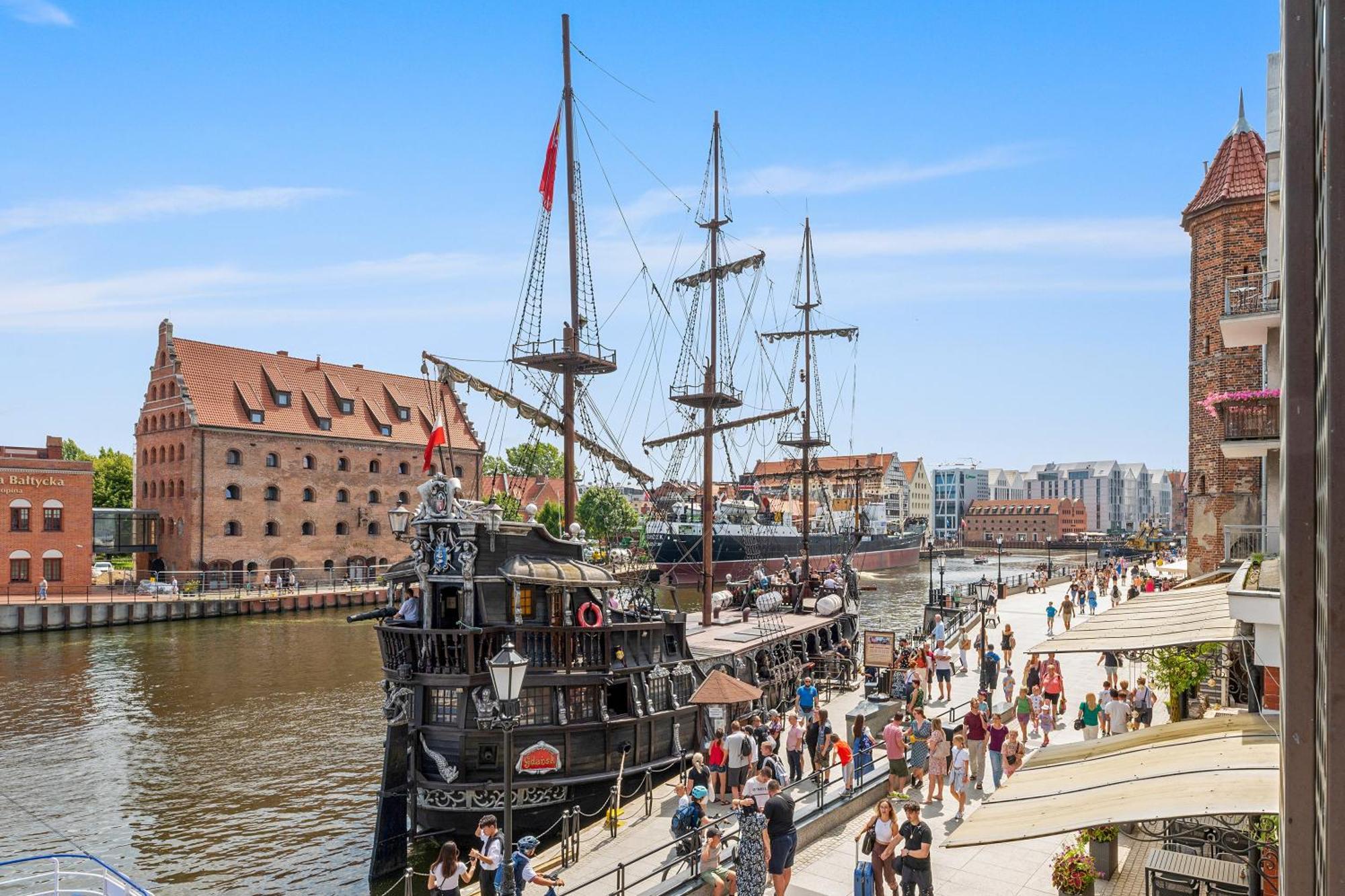 Symfonia Amazing River View Apartment By Downtown Apartments Gdańsk Buitenkant foto