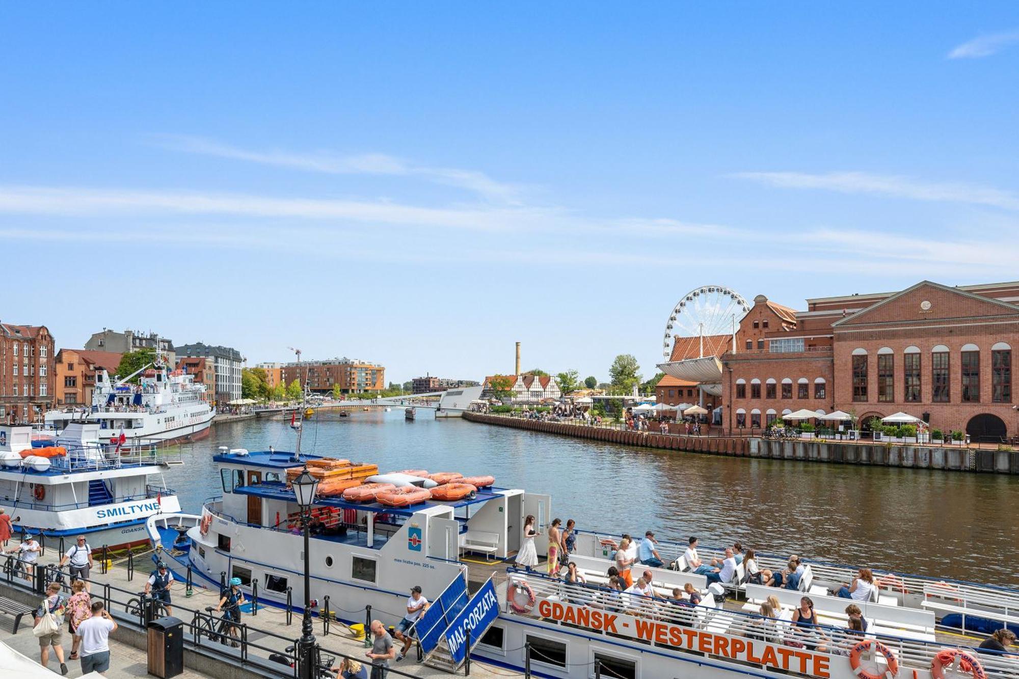 Symfonia Amazing River View Apartment By Downtown Apartments Gdańsk Buitenkant foto